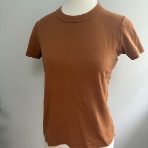 Uniqlo Tan Women's Short Sleeve Top